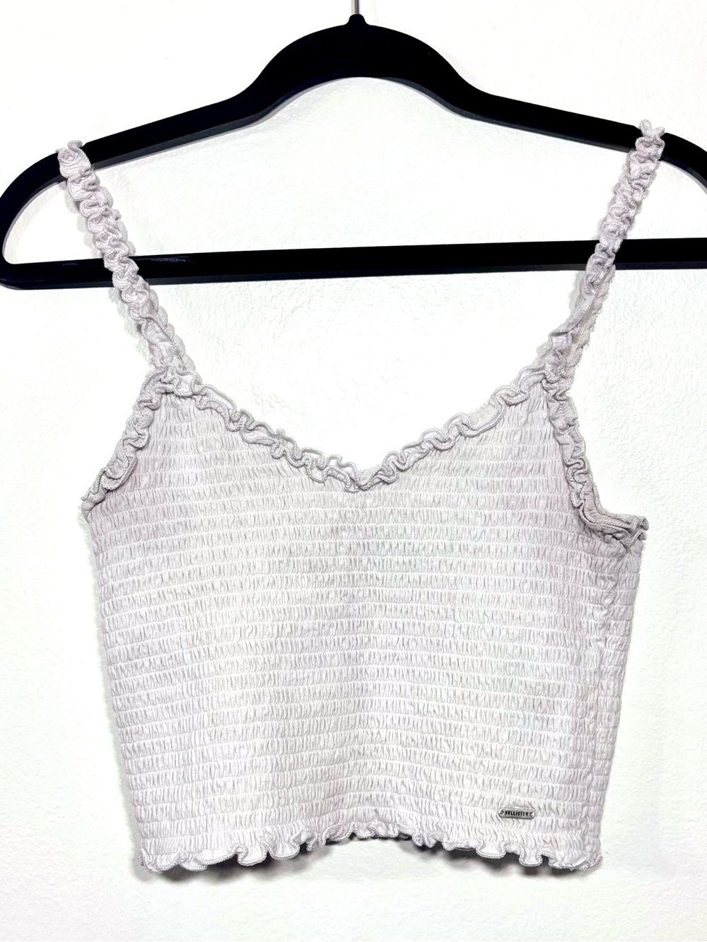 Hollister Ruffle-Trim Crop Tank Top